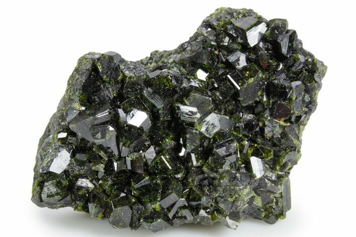 Lustrous Epidote Crystal Cluster - Peru #358420